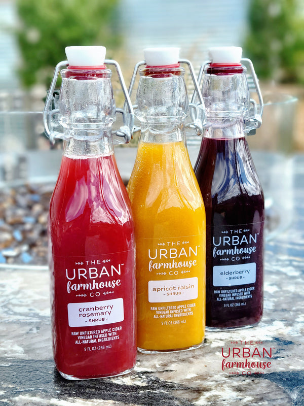 Seasonal Organic Shrubs – Limited Batch Infused Drinking Vinegars