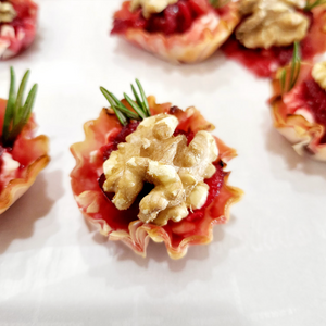 🎅❤️HOLIDAY PHYLLO BITES with CRANBERRY ROSEMARY SHRUB 🎅❤️