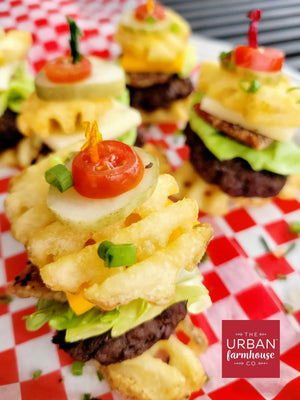 ❤️ Mini All-American "Fire" Waffle Fry Sliders